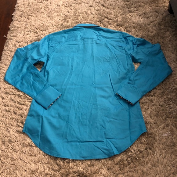 Robert Graham Classic Fit Blue Dress Shirt Size XS - Picture 3 of 3